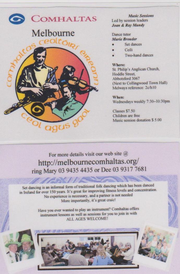 Postcard Comhaltas