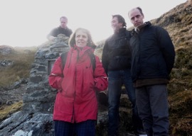 Vicki and Sean Salkin, and their cousin Mark Garrard were attending the unveiling of a plaque