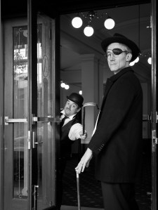 Can Chaplin convince Joyce to make a silent film of Ulysses? Photo by Bernard Peasley