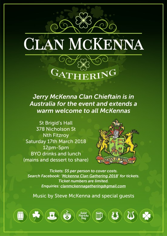 Clan McKenna gathering March 2018