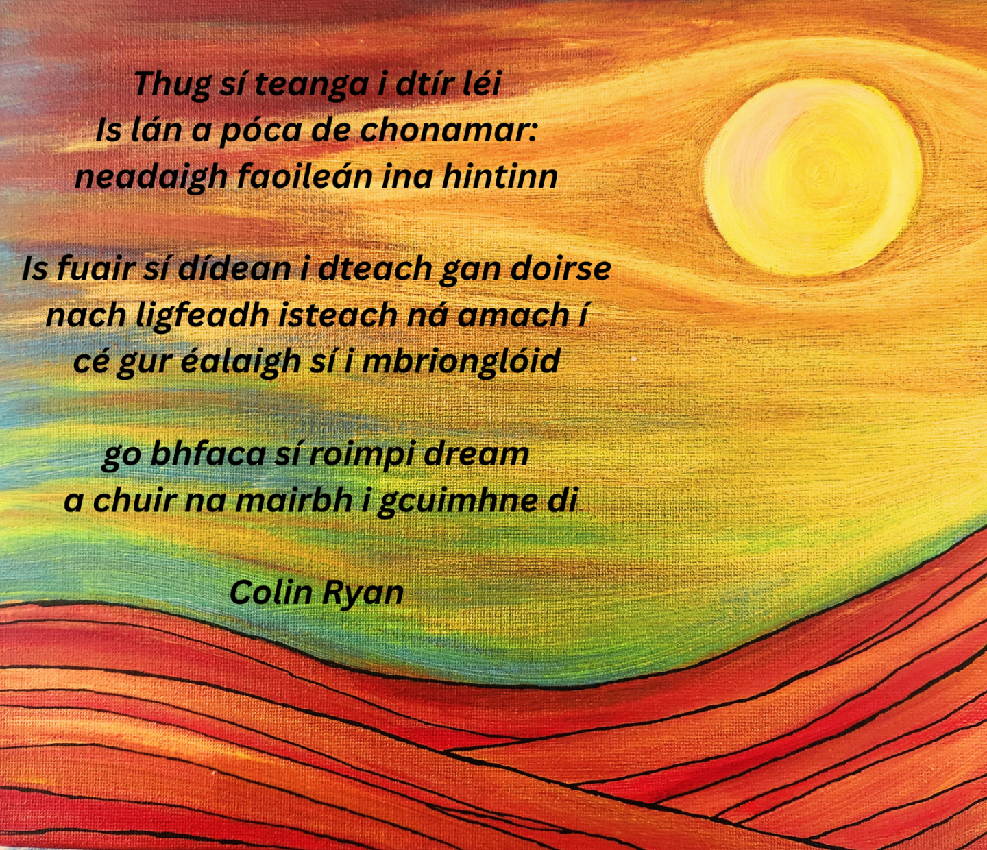 Filíocht dátheangach/Bilingual poetry: Colin Ryan, Julie Breathnach ...